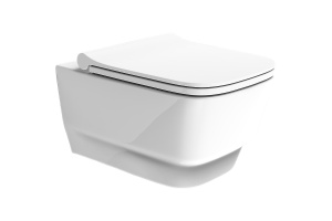 Чаша для подвесного унитаза Boheme Bello белая глянцевая без сиденья