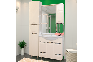 Жасмин - 95 Тумба 2 ящ.+ Б/К  бежевая эмаль - 2