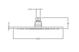 Верхний душ Jacob Delafon Toobi E21758-CP - 2