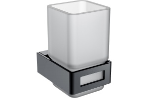 Стакан для зубных щеток Boheme Q черный глянцевый