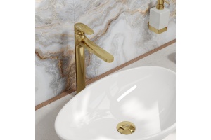 Смеситель для раковины WasserKRAFT Neckar глянцевое золото - 3