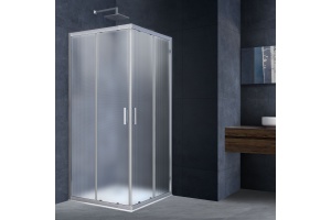 Душевой уголок Vincea Rapid 90х90 профиль хром стекло текстурное