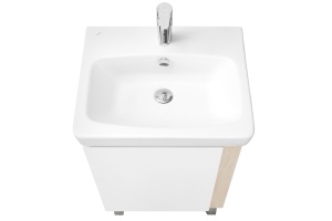 Тумба под раковину Aquaton Кантри 55 белый-светлое дерево