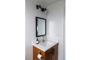 Смеситель для раковины GPD Retro золото матовый - 3