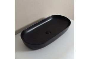 Раковина накладная Ceramalux N 61 черный (78327-1MB)