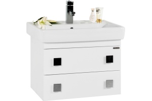 Тумба с раковиной Vod-Ok Квадро 60 белая - 3