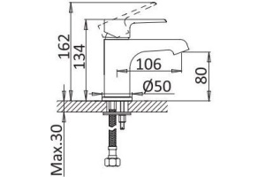 Смеситель Cezares Nautic LS1-01-W0 для раковины - 2