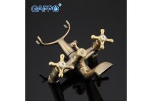 Смеситель для ванны с переключателем в корпусе бронза G3263-4 - 3