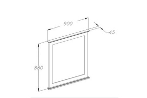 Зеркало Opadiris Палермо 90 светлый орех - 3
