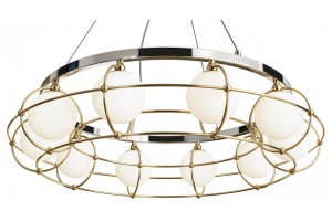 Подвесная люстра Maytoni Carcass MOD312PL-10GCH