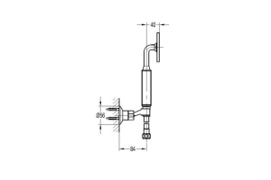 Душевая лейка Cezares Eco золото (ECO-KD-BORO) - 2