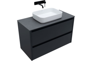 Тумба под раковину Allen Brau Fantasy 100 черный матовый - 3
