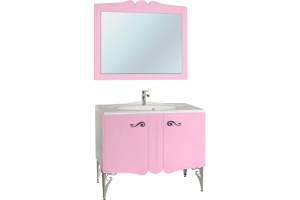 Мебель для ванной Bellezza Эстель 100 розовая
