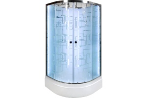 Душевая кабина Deto EM 100х100 (EM2710NLED+GM) - 2