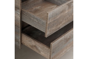 FAMILY База под раковину подвесная с двумя выкатными ящиками, Pino Esotica, 750x480x550, Family-750-2C-SO-PE - 3