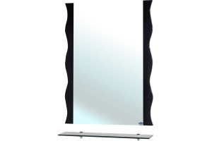 Зеркало Bellezza Мари Волна 60 черное