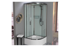 Душевая кабина Frank Brilliant 100х100 хром стекло прозрачное - 2