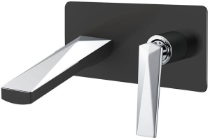 Смеситель Boheme Venturo 375-B С ВНУТРЕННЕЙ ЧАСТЬЮ, черный / хром