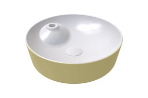 Раковина накладная Bien Flame 43 золото - белый