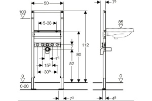 Система инсталляции для раковин Geberit Duofix 111.434.00.1 - 2