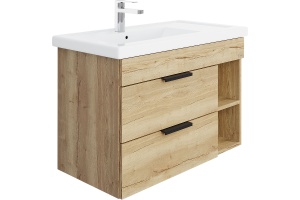 Тумба с раковиной Onika Легран 80 R дуб галифакс (108047)