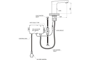 Смеситель для раковины GPD Photocell сенсорный хром - 2