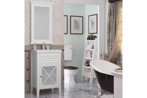 Тумба для комплекта Opadiris Палермо 50 R белая матовая - 3