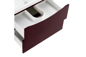 Тумба с раковиной BelBagno Marino-Cer 70 бордовый - 3