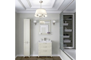 Зеркало Aquaton Леон 65 бежевый - 2