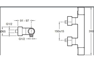 Смеситель для ванны Jacob Delafon  хром (E73164-CP) - 2