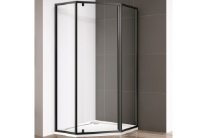 Душевой уголок Cezares Eco черный (ECO-O-P-1-90-C-NERO)