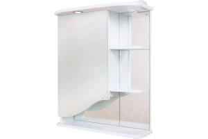 Зеркало-шкаф Onika Виола 60 L с подсветкой, белый (206003)