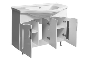 Тумба под раковину Stella Polar Сильва Эльбрус 100 белый - 3