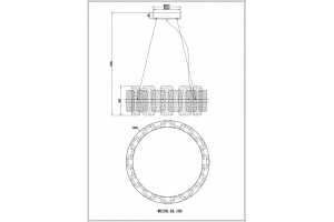 Подвесной светильник Wertmark Nelly WE158.24.103 - 2