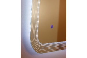 Зеркало Cezares 44996 c LED-подсветкой touch system 100х90 - 2