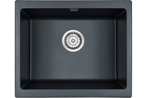 Комплект Мойка кухонная Paulmark Gera PM205546-BLM черный металлик + Смеситель Paulmark Essen Es213011-418 для кухонной мойки, черный металлик - 2