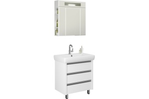 Тумба для комплекта Vod-Ok Бридж 70 белая - 2