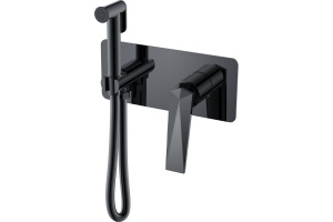 Гигиенический душ Boheme Venturo 377-SGM со смесителем shine gun metall