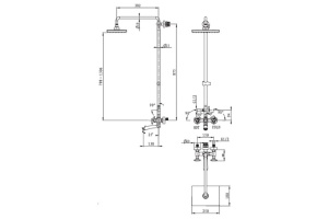 Душевая стойка Kaiser Trio 57188Br - 2