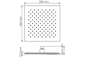 Верхний душ Wasserkraft Glan A199 - 2