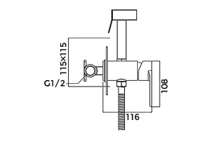 Смеситель с гигиеническим душем Gappo G7299-20 - 2
