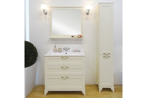 Шкаф-пенал напольный Aquaton Леон 31 бежевый - 3