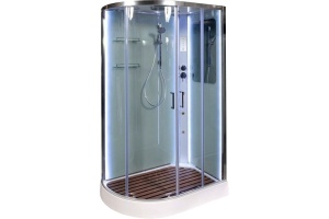 Душевая кабина DETO A102RLED+GM с средним поддоном - 2