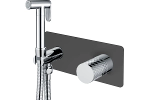 Гигиенический душ Boheme Stick black, diamond chrome (127-BCR)