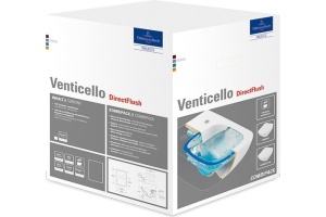 Унитаз подвесной Villeroy & Boch Venticello 4611RL01 безободковый - 3