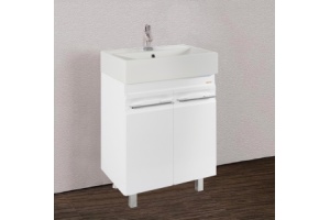 Тумба с раковиной Vod-Ok Мальта 60 белая