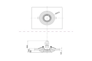 Встраиваемый светильник Maytoni Gyps DL004-1-01-W - 2