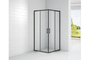 Душевой уголок Cezares Eco черный (ECO-O-A-2-100-C-NERO) - 2