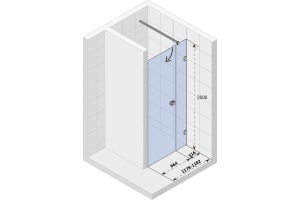 Душевая дверь Riho Scandic 118.2 см (GX0722001) - 3