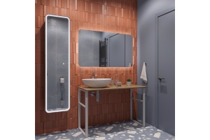 Консоль DIWO Элиста 120 светлое дерево, с раковиной Moduo 55 Leaf - 2